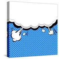 Speech Bubble Pop-Art Style-jirawatp-Stretched Canvas