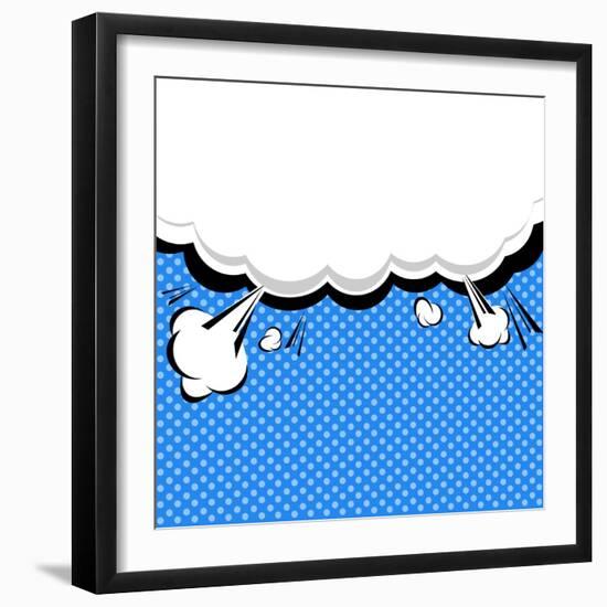 Speech Bubble Pop-Art Style-jirawatp-Framed Art Print