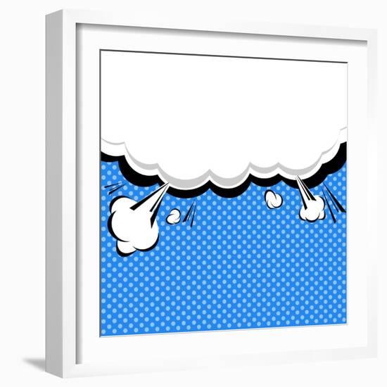 Speech Bubble Pop-Art Style-jirawatp-Framed Art Print