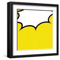 Speech Bubble Pop-Art Style-jirawatp-Framed Art Print