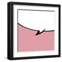 Speech Bubble Pop-Art Style-jirawatp-Framed Art Print