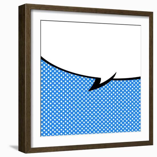 Speech Bubble Pop-Art Style-jirawatp-Framed Art Print