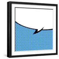 Speech Bubble Pop-Art Style-jirawatp-Framed Art Print