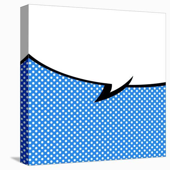 Speech Bubble Pop-Art Style-jirawatp-Stretched Canvas