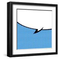 Speech Bubble Pop-Art Style-jirawatp-Framed Art Print