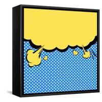 Speech Bubble Pop-Art Style-jirawatp-Framed Stretched Canvas