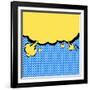 Speech Bubble Pop-Art Style-jirawatp-Framed Art Print