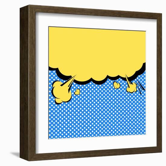 Speech Bubble Pop-Art Style-jirawatp-Framed Art Print