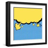 Speech Bubble Pop-Art Style-jirawatp-Framed Art Print