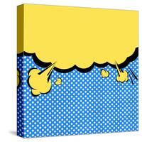 Speech Bubble Pop-Art Style-jirawatp-Stretched Canvas