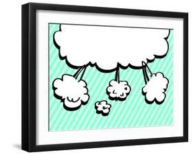 Speech Bubble Pop Art-KiddaiKiddee Studio-Framed Art Print