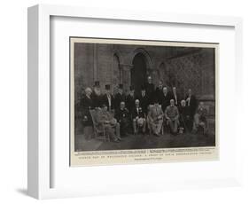 Speech Day at Wellington College, a Group of Royal Distinguished Visitors-null-Framed Giclee Print