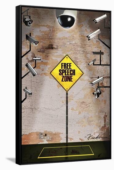 Speech Zone-Anthony Freda-Framed Stretched Canvas