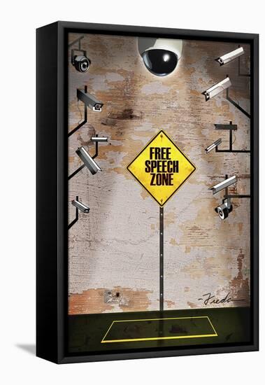 Speech Zone-Anthony Freda-Framed Stretched Canvas