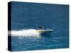 Speed Boat, Assos, Kefalonia (Cephalonia), Ionian Islands, Greece-R H Productions-Stretched Canvas