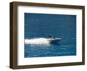 Speed Boat, Assos, Kefalonia (Cephalonia), Ionian Islands, Greece-R H Productions-Framed Photographic Print