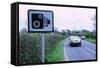 Speed Camera warning sign-null-Framed Stretched Canvas