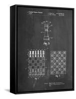 Speed Chess Game Patent-Cole Borders-Framed Stretched Canvas