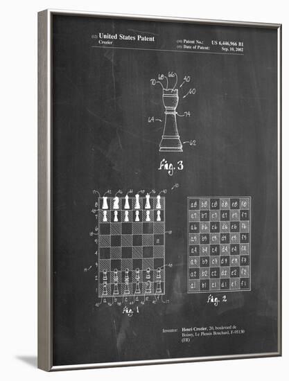 Speed Chess Game Patent-Cole Borders-Framed Art Print