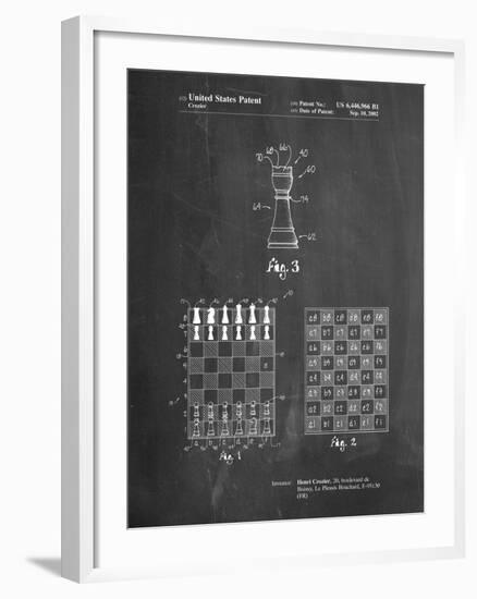 Speed Chess Game Patent-Cole Borders-Framed Art Print