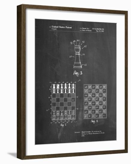 Speed Chess Game Patent-Cole Borders-Framed Art Print