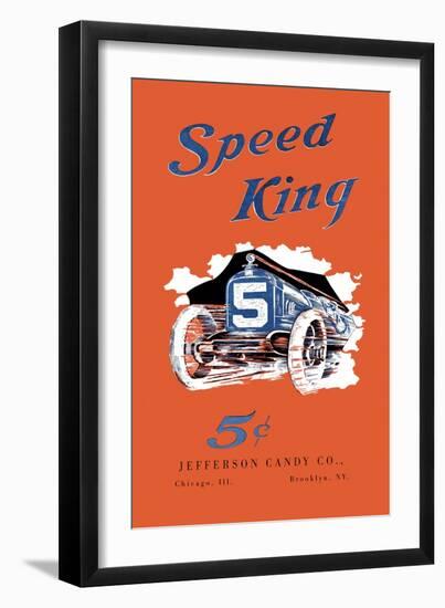 Speed King-null-Framed Art Print