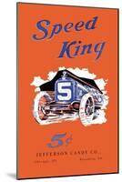 Speed King-null-Mounted Art Print