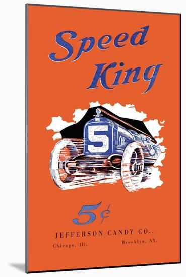 Speed King-null-Mounted Art Print