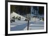 Speed Limit Sign and Snowmobiles-W. Perry Conway-Framed Photographic Print