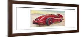 ''Speed of the Wind (Captain G. E. T. Eyston & A. Denly)', 1938-George Eyston-Framed Giclee Print