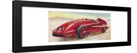 ''Speed of the Wind (Captain G. E. T. Eyston & A. Denly)', 1938-George Eyston-Framed Giclee Print