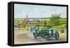 Speed Six Bentley at Brooklands 1930, 1986 (Oil on Canvas)-Richard Wheatland-Framed Stretched Canvas