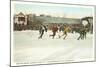 Speed Skating Races, Saranac Lake, New York-null-Mounted Art Print