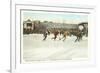 Speed Skating Races, Saranac Lake, New York-null-Framed Premium Giclee Print