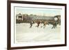 Speed Skating Races, Saranac Lake, New York-null-Framed Premium Giclee Print