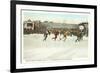 Speed Skating Races, Saranac Lake, New York-null-Framed Premium Giclee Print