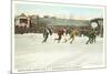 Speed Skating Races, Saranac Lake, New York-null-Mounted Premium Giclee Print