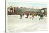 Speed Skating Races, Saranac Lake, New York-null-Stretched Canvas