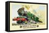 Speed to the West-null-Framed Stretched Canvas