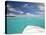 Speedboat Arriving in Tropical Beach, Maldives, Indian Ocean, Asia-Sakis Papadopoulos-Stretched Canvas