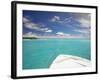 Speedboat Arriving in Tropical Beach, Maldives, Indian Ocean, Asia-Sakis Papadopoulos-Framed Photographic Print