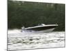 Speedboat on Water-null-Mounted Photographic Print