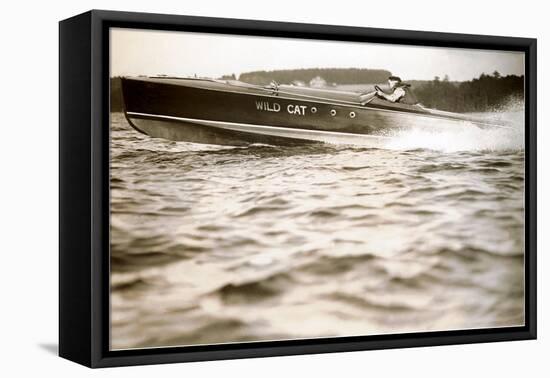 Speedboat-null-Framed Stretched Canvas