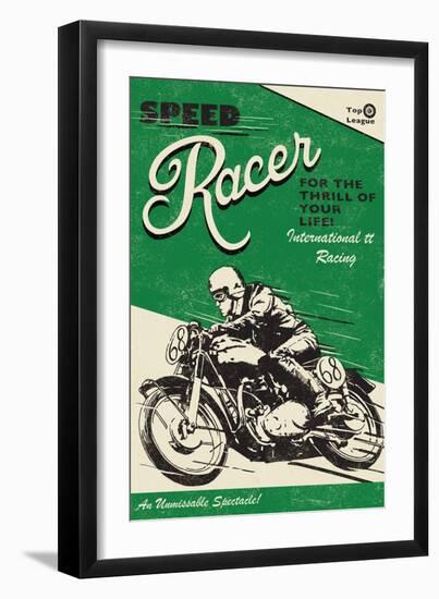 Speede Racer-Rocket 68-Framed Giclee Print