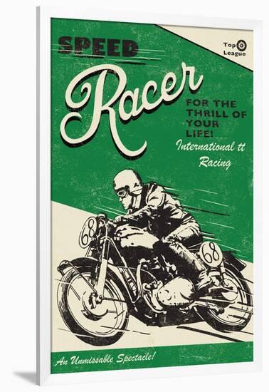 Speede Racer-Rocket 68-Framed Giclee Print