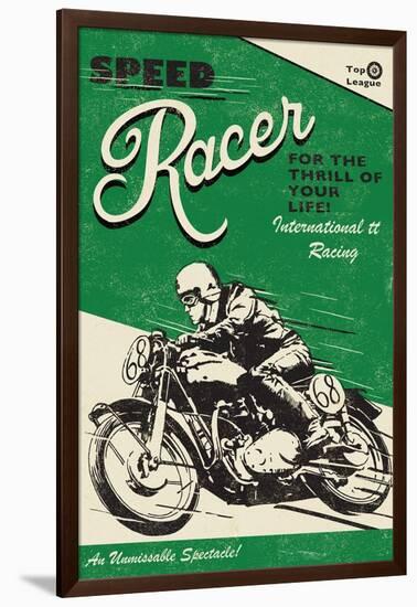 Speede Racer-Rocket 68-Framed Giclee Print