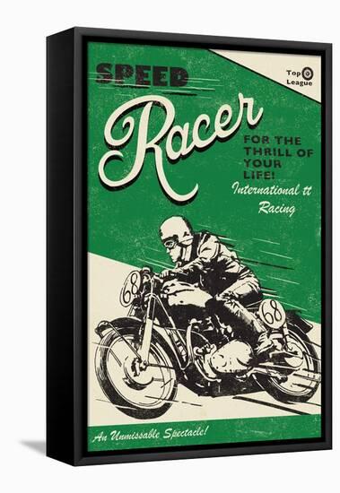 Speede Racer-Rocket 68-Framed Stretched Canvas