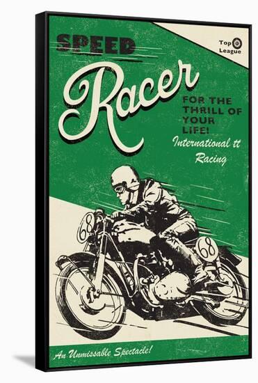 Speede Racer-Rocket 68-Framed Stretched Canvas