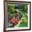 "Speeder on the Median," June 2, 1962-Richard Sargent-Framed Giclee Print