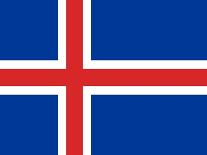 Sovereign State Flag Of Country Of Iceland In Official Colors-Speedfighter-Art Print